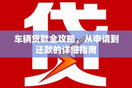 绥滨车辆贷款全攻略，从申请到还款的详细指南