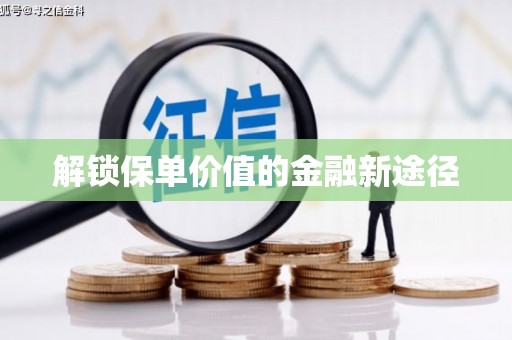 绥滨解锁保单价值的金融新途径