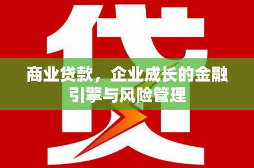 绥滨商业贷款，企业成长的金融引擎与风险管理