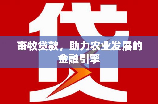 绥滨畜牧贷款，助力农业发展的金融引擎