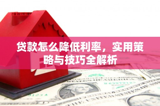 绥滨贷款怎么降低利率，实用策略与技巧全解析
