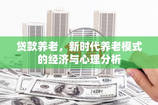 绥滨贷款养老，新时代养老模式的经济与心理分析
