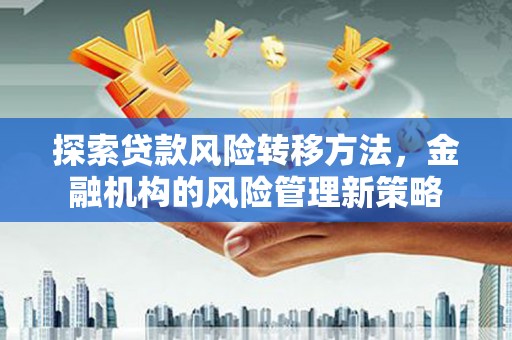 绥滨探索贷款风险转移方法，金融机构的风险管理新策略