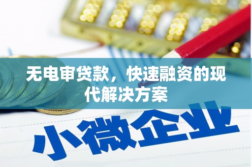绥滨无电审贷款，快速融资的现代解决方案