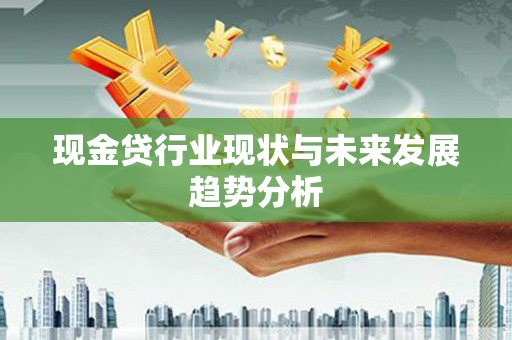 绥滨现金贷行业现状与未来发展趋势分析