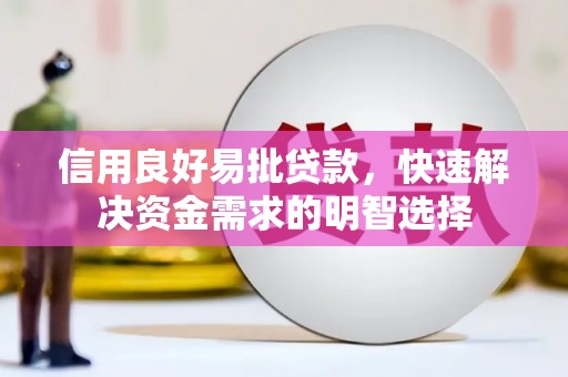 绥滨信用良好易批贷款，快速解决资金需求的明智选择