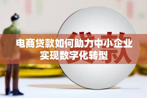 绥滨电商贷款如何助力中小企业实现数字化转型