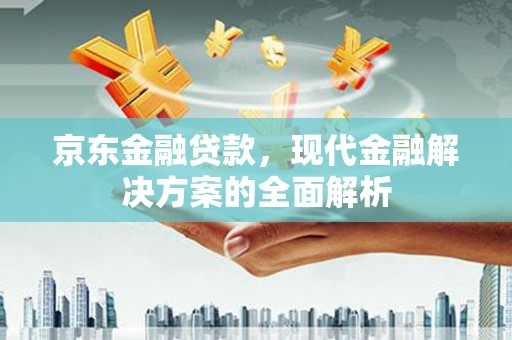 绥滨京东金融贷款，现代金融解决方案的全面解析