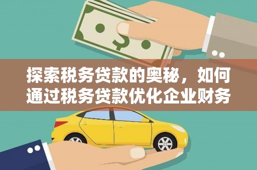 绥滨探索税务贷款的奥秘，如何通过税务贷款优化企业财务