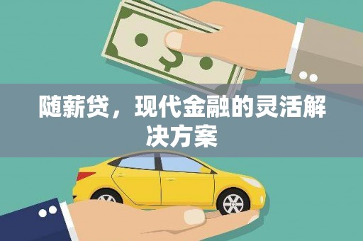 绥滨随薪贷，现代金融的灵活解决方案