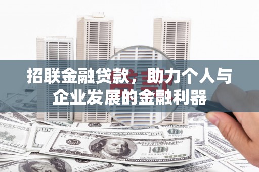 绥滨招联金融贷款，助力个人与企业发展的金融利器
