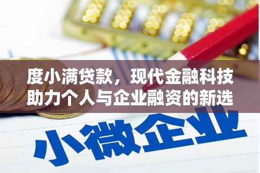 绥滨度小满贷款，现代金融科技助力个人与企业融资的新选择