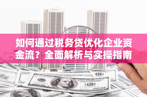 绥滨如何通过税务贷优化企业资金流？全面解析与实操指南