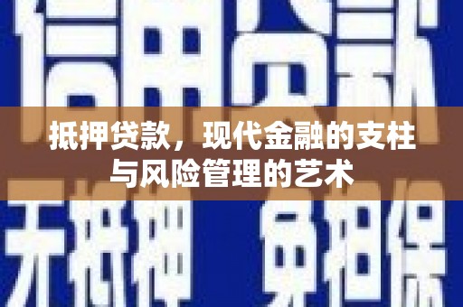 绥滨抵押贷款，现代金融的支柱与风险管理的艺术