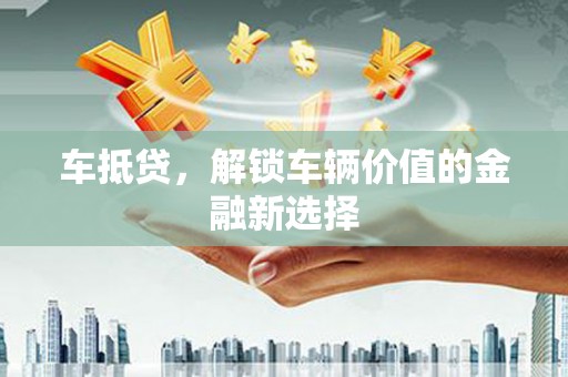 绥滨车抵贷，解锁车辆价值的金融新选择