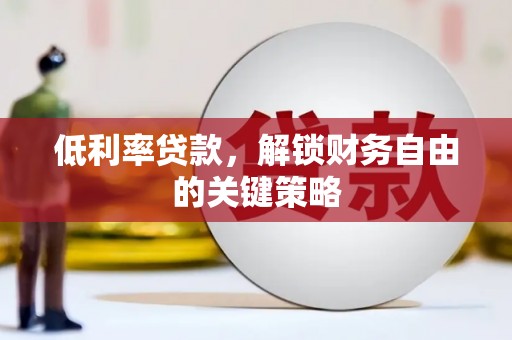 绥滨低利率贷款，解锁财务自由的关键策略