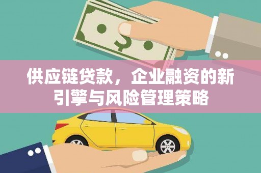 绥滨供应链贷款，企业融资的新引擎与风险管理策略