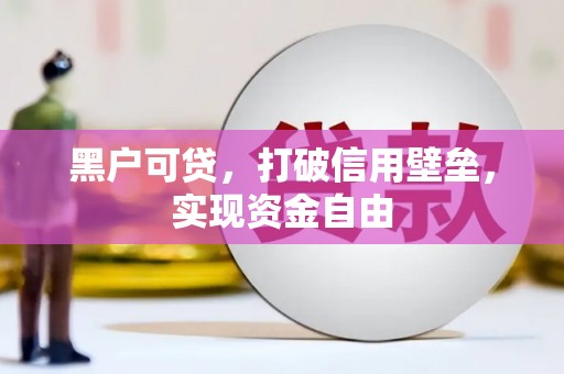 绥滨黑户可贷，打破信用壁垒，实现资金自由