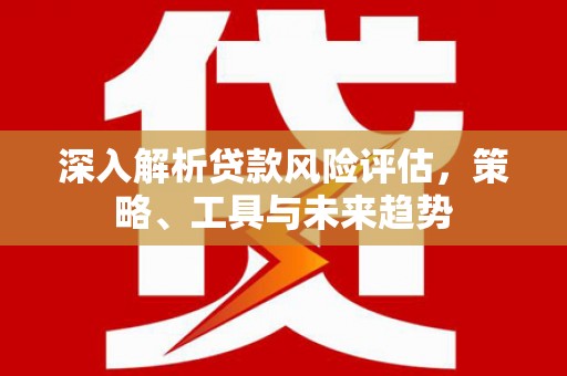 绥滨深入解析贷款风险评估，策略、工具与未来趋势