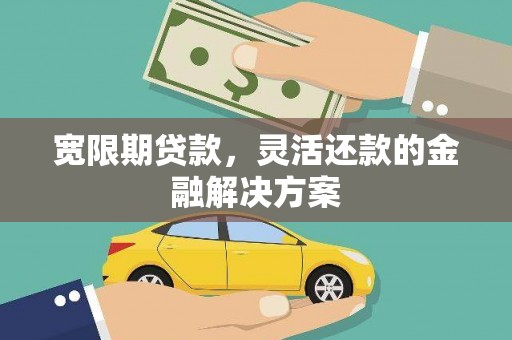 绥滨宽限期贷款，灵活还款的金融解决方案