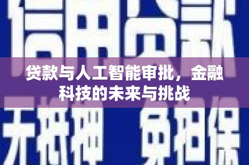 绥滨贷款与人工智能审批，金融科技的未来与挑战