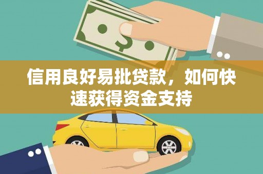 绥滨信用良好易批贷款，如何快速获得资金支持