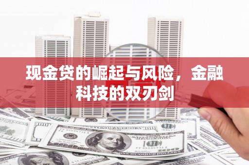 绥滨现金贷的崛起与风险，金融科技的双刃剑