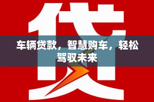 绥滨车辆贷款，智慧购车，轻松驾驭未来