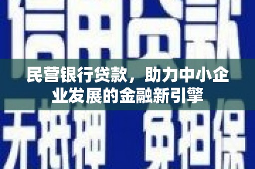 绥滨民营银行贷款，助力中小企业发展的金融新引擎