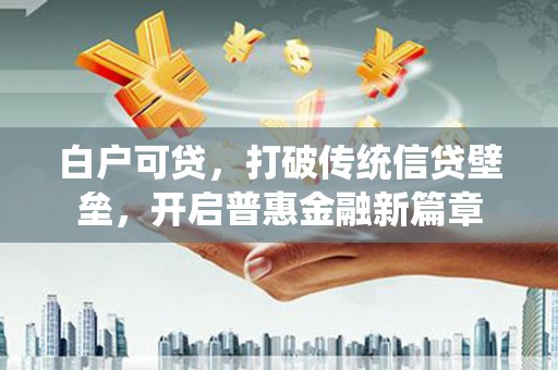 绥滨白户可贷，打破传统信贷壁垒，开启普惠金融新篇章