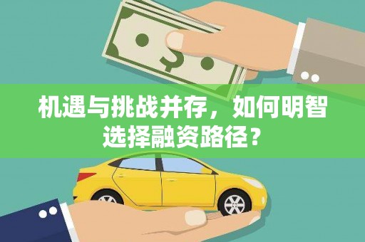 绥滨机遇与挑战并存，如何明智选择融资路径？