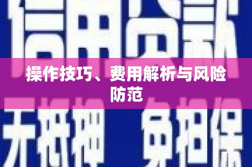 绥滨操作技巧、费用解析与风险防范